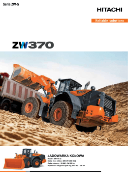 ZW370-5 - Tona - maszyny budowlane Hitachi