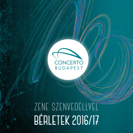 bérletek 2o16/17 - Concerto Budapest