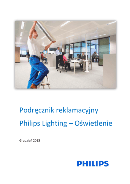 Podręcznik reklamacyjny Philips Lighting – Oświetlenie
