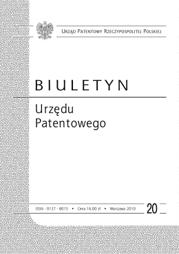 bup20_2010 - Wyszukiwarka Urzędu Patentowego