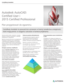 Autodesk AutoCAD: Certified User i 2015 Certified Professional