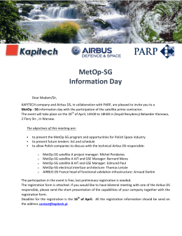 MetOp-SG Information Day