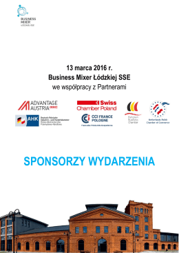 2nd Speed Business Mixer w Łodzi we współpracy z Partnerami
