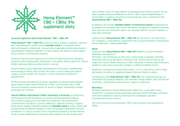 Ulotka o HEMP Element CBD + CBDA 3%