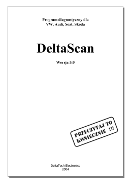 Instrukcja do DeltaScan 5.0