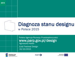 Diagnoza stanu designu - Polska Agencja Rozwoju