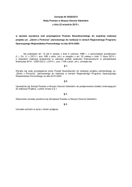Uchwała Nr IX/60/2015 Rady Powiatu w Nowym Dworze Gdańskim