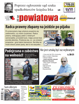 Gazeta Powiatowa - Wiadomosci Olawskie