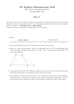 Rok 2015 klasa V - XIV LO im. Stanisława Staszica