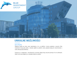 Blue Investment Group - poznaj nas, pobierz prezentację (plik PDF).