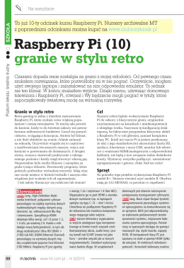 Raspberry Pi (10) granie w stylu retro
