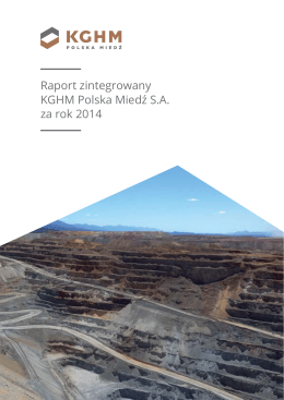 Raport Roczny 2014 - KGHM Polska Miedź