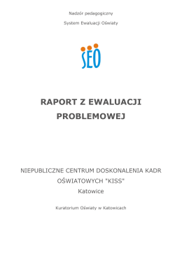 Raport z ewaluacji - Stowarzyszenie Komputer i Sprawy Szkoły