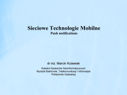 Sieciowe Technologie Mobilne