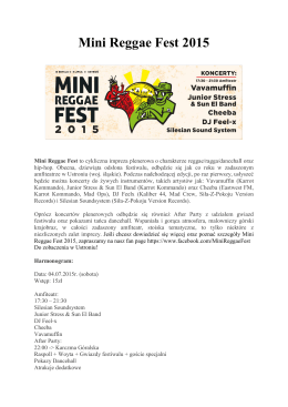 Mini Reggae Fest 2015