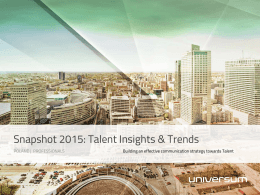 Snapshot 2015: Talent Insights & Trends