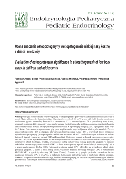czytaj PDF - Endokrynologia Pediatryczna