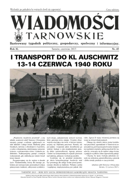 i transport do kl auschwitz 13-14 czerwca 1940 roku