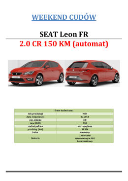 12. Leon FR diesel 2.0 czerwony 1339 K