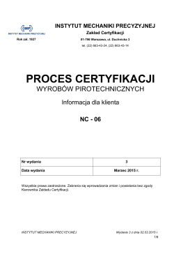 Proces certyfikacji wyrobów pirotechnicznych