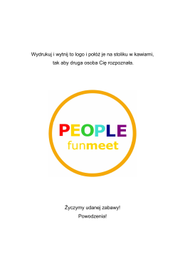 Logo na stolik - People FunMeet