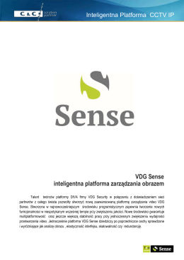 VDG Sense inteligentna platforma zarządzania obrazem