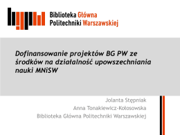 nauki - Biblioteka Politechniki Poznańskiej
