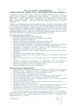 Polityki SP ZOZ