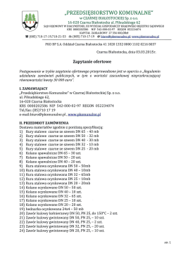 &bdquo;PRZEDSIĘBIORSTWO KOMUNALNE"