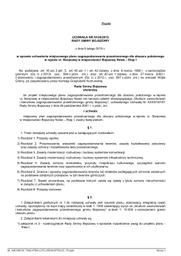 Uchwała Nr IV/24/2015 Rady Gminy Bojszowy z dnia 09 lutego