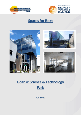 Spaces for Rent Gdansk Science & Technology Park