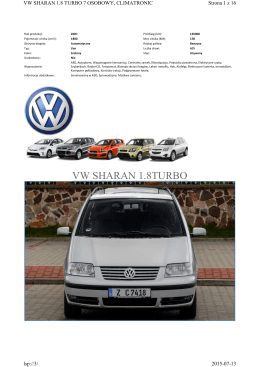 VW SHARAN 1.8TURBO
