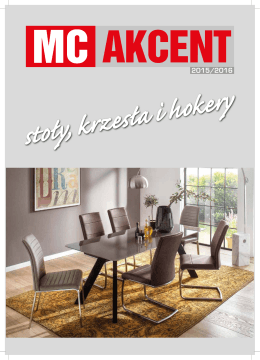 MC AKCENT katalog stoły, krzesła, hokery 2015-2016