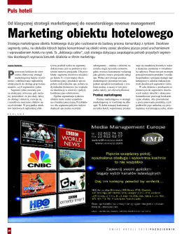 Marketing obiektu hotelowego Świat hoteli 10.2010