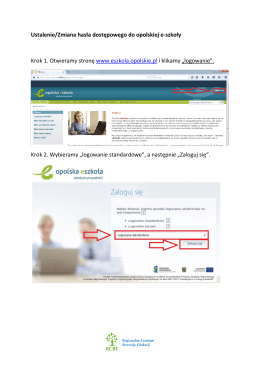 Instrukcja odzyskiwania hasła do systemu Opolskiej