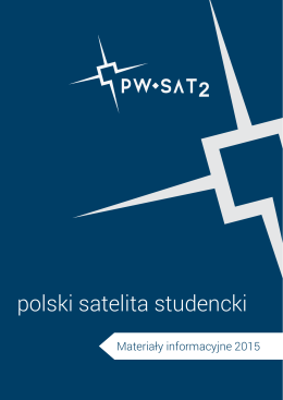 PW-Sat2 - Materiały informacyjne 2015