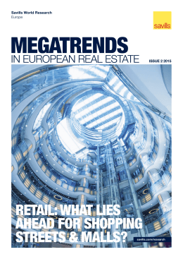 retail: what lies ahead for shopping streets & malls?