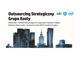 Outsourcing Strategiczny Grupa Azoty