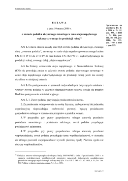 Ustawa z dnia 10 marca 2006 r. o zwrocie