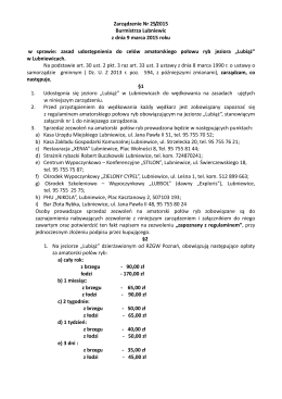 Zarządzenie Nr 25/2015 Burmistrza Lubniewic z dnia 9