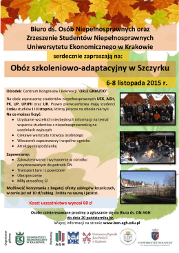 Obóz szkoleniowo-adaptacyjny w Szczyrku