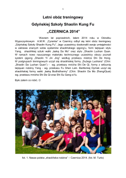 Letni obóz treningowy Czernica 2014
