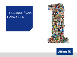 Prezentacja grupowego ubezpieczenia na życie Allianz Rodzina
