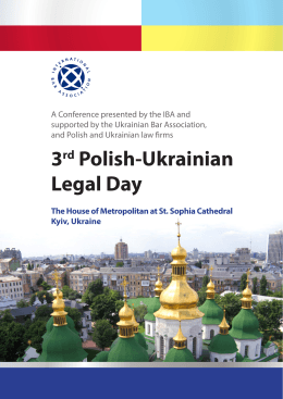 3rd Polish-Ukrainian Legal Day The House of Metropolitan at St