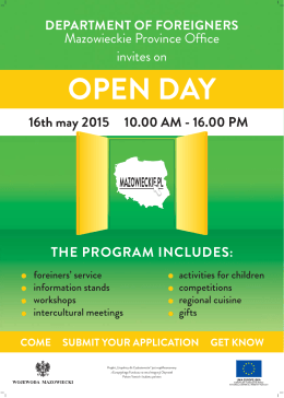 open day department of foreigners