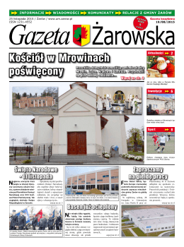 Gazeta Żarowska Nr 19/2015