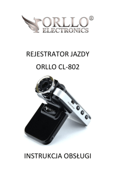 Instrukcja rejestratora samochodowego ORLLO CL
