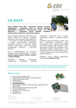 Ulotka LX-GATE
