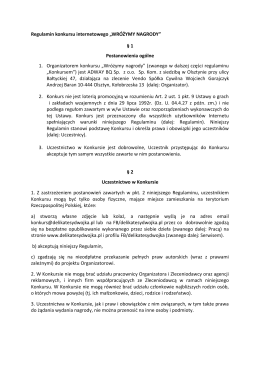 Regulamin Konkursu Andrzejkowego 2015