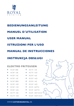 bedienungsanleitung manuel d´utilisation user manual